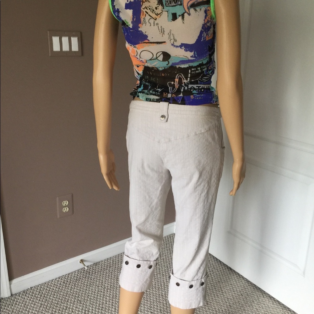 VERSACE Mid Rise Capri Jeans